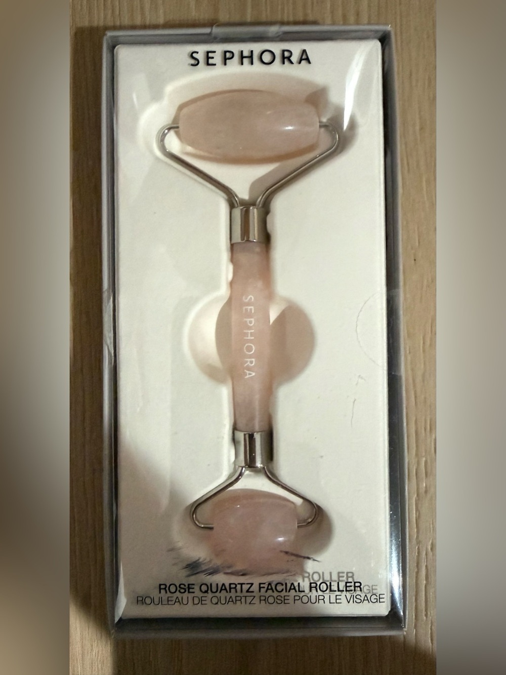Sephora Rose Quartz Facial Roller - Light Pink